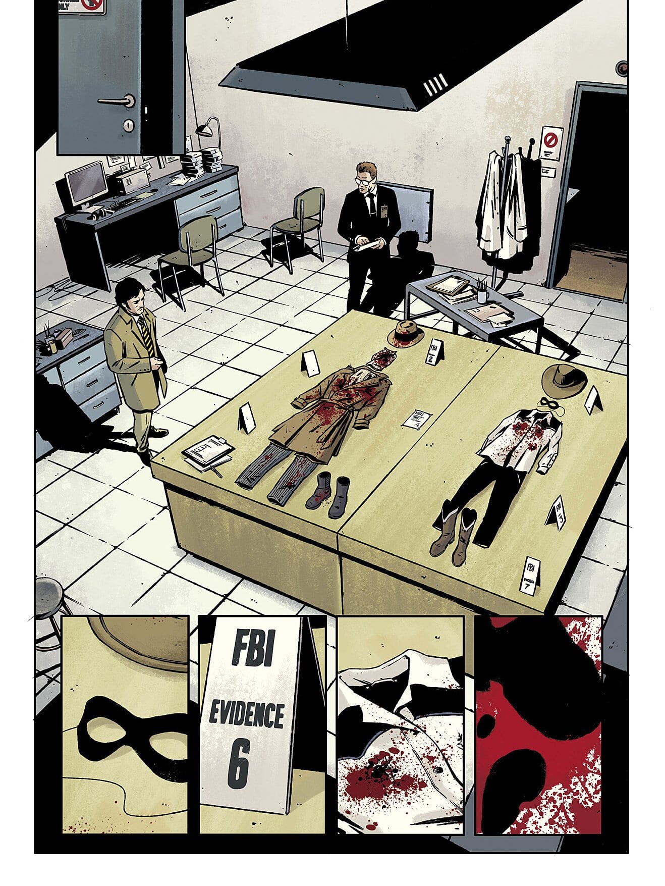 Rorschach comic
CR: DC Comics