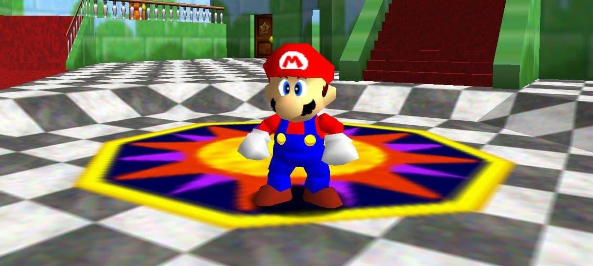 Jogador zera Super Mario 64 em meia hora usando uma bateria