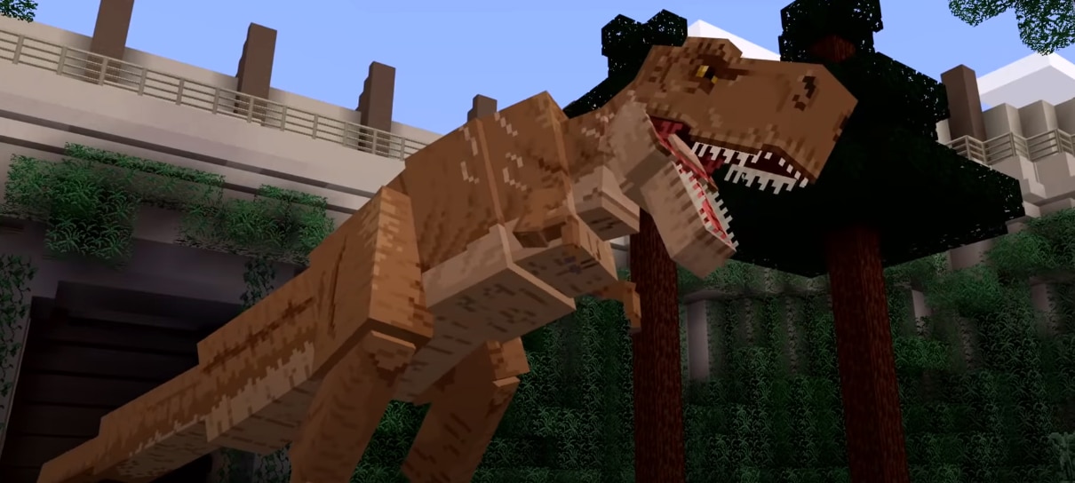 Minecraft recebe dinossauros em DLC de Jurassic World