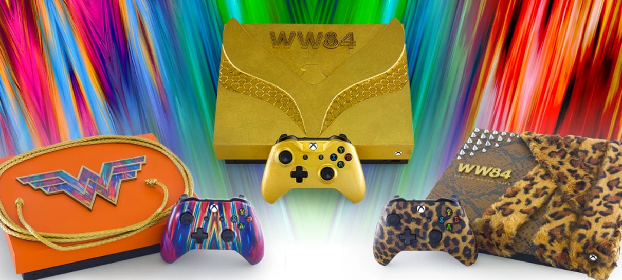 Xbox revela três consoles especiais em parceria com Mulher-Maravilha 1984