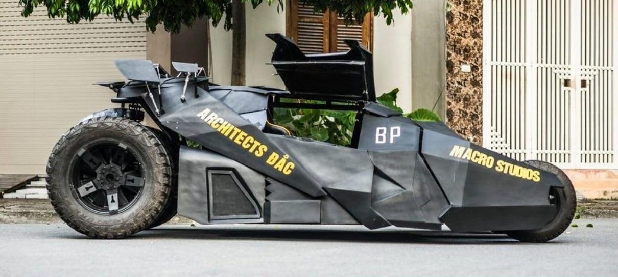 Batman | Estudante constrói Batmóvel inspirado na trilogia O Cavaleiro das Trevas