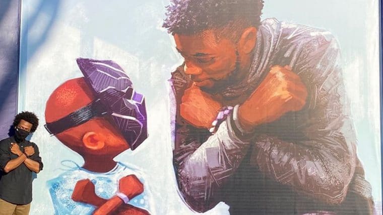 Disney inaugura mural com homenagem a Chadwick Boseman