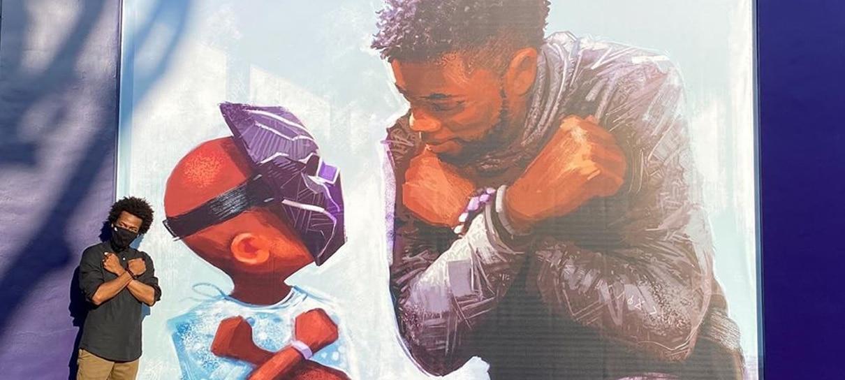 Disney inaugura mural com homenagem a Chadwick Boseman