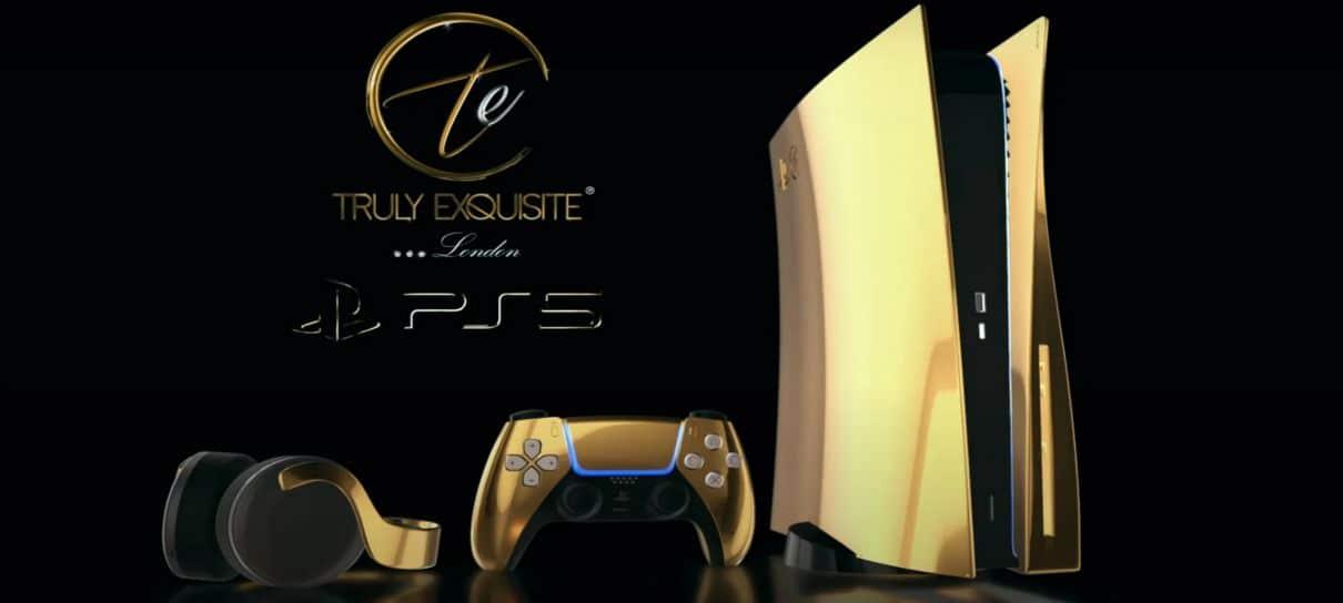 PlayStation 5 | Edição banhada a ouro custará 8 mil libras na pré-venda