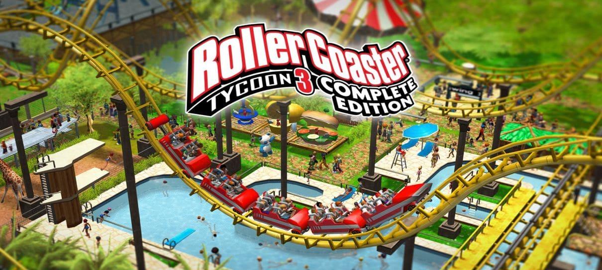 RollerCoaster Tycoon 3, simulador de parque de diversões, está gratuito para PC