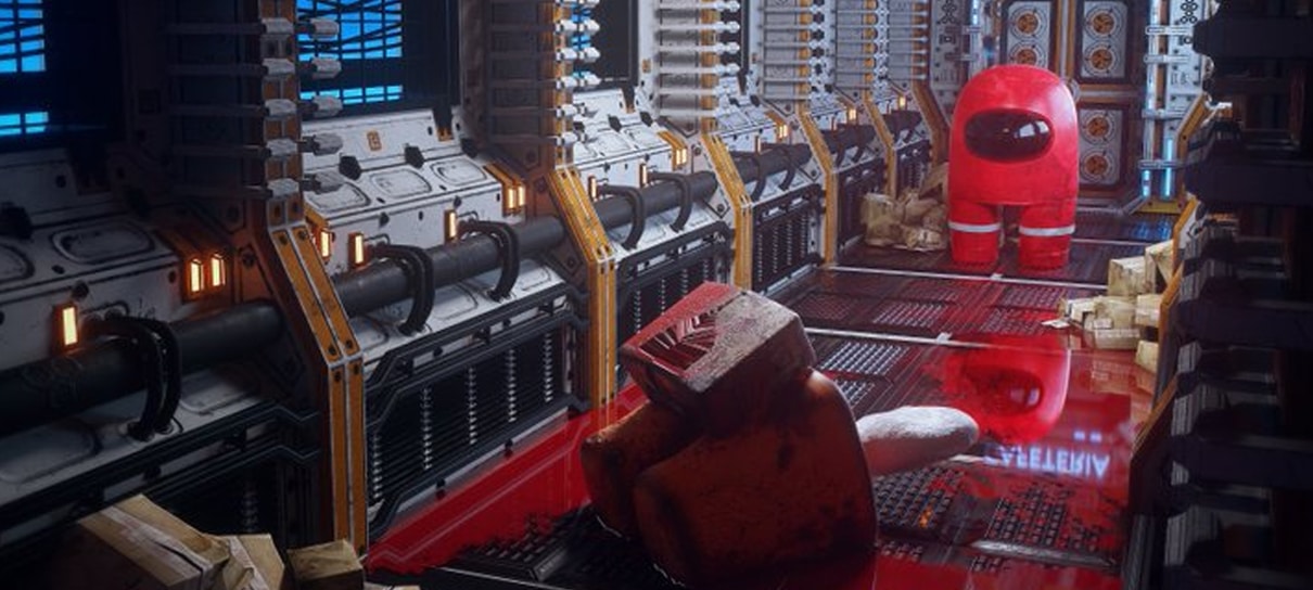 Artista recria cena de Among Us com gráficos realistas