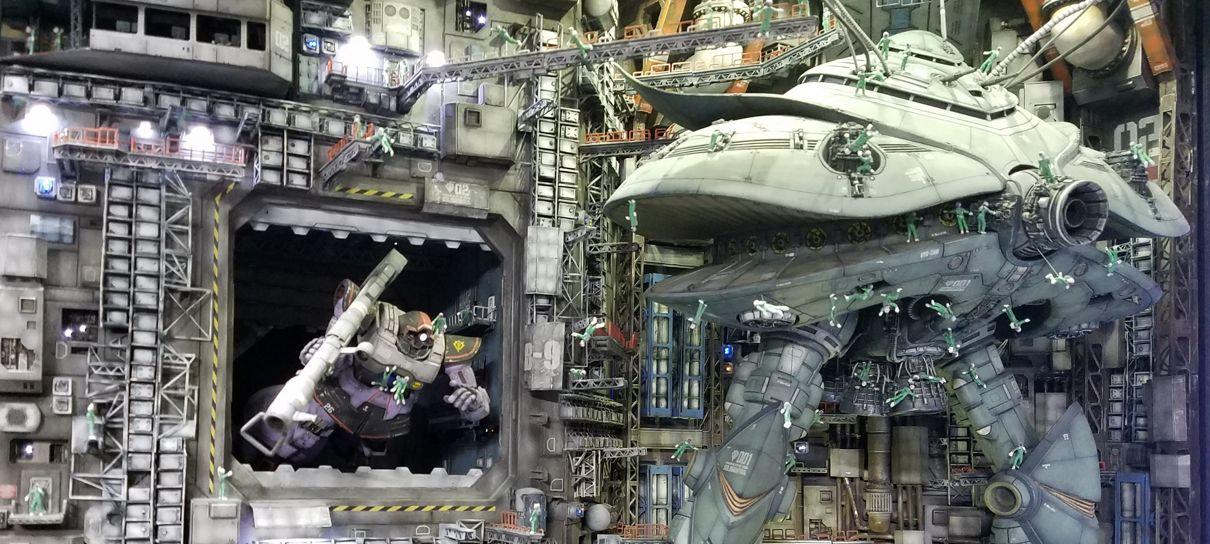 Esse diorama de Gundam levou 4 anos para ser construído e é impressionante