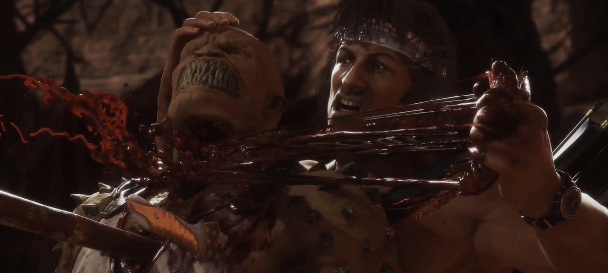 Mortal Kombat 11 | Novo trailer apresenta os golpes sangrentos de Rambo