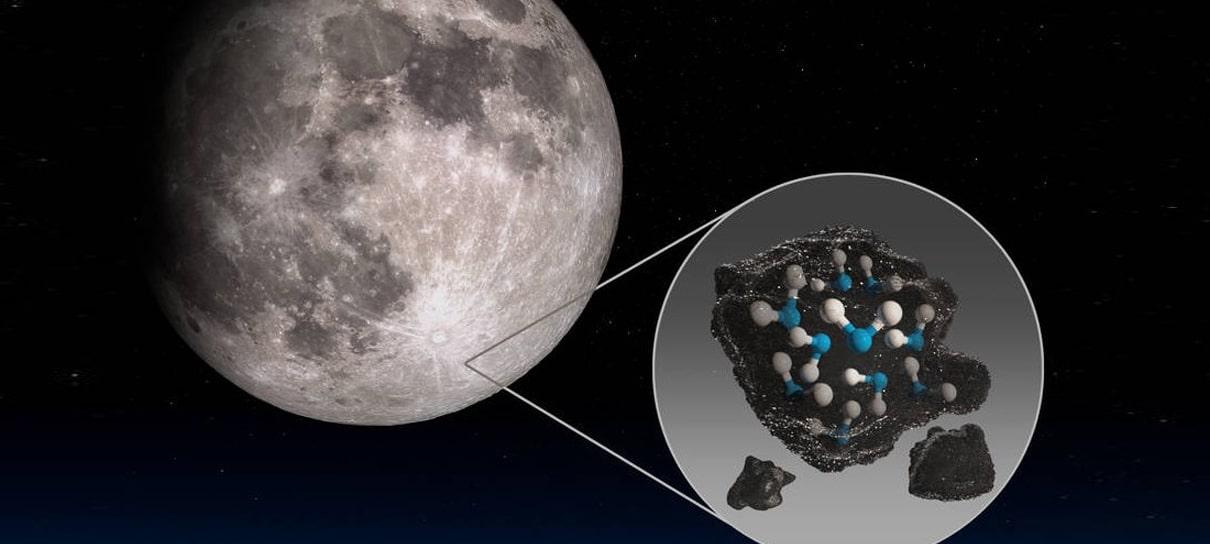 NASA revela presença de água molecular na Lua, em pontos tocados pelo Sol