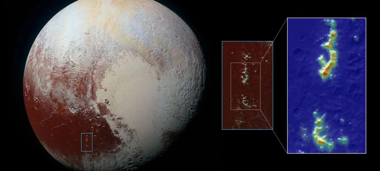 Plutão tem montanhas similares às da Terra em região conhecida como Cthulhu