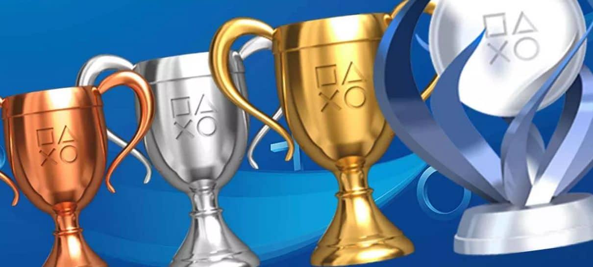 Sistema de troféus do PlayStation será alterado e nível dos jogadores vai mudar