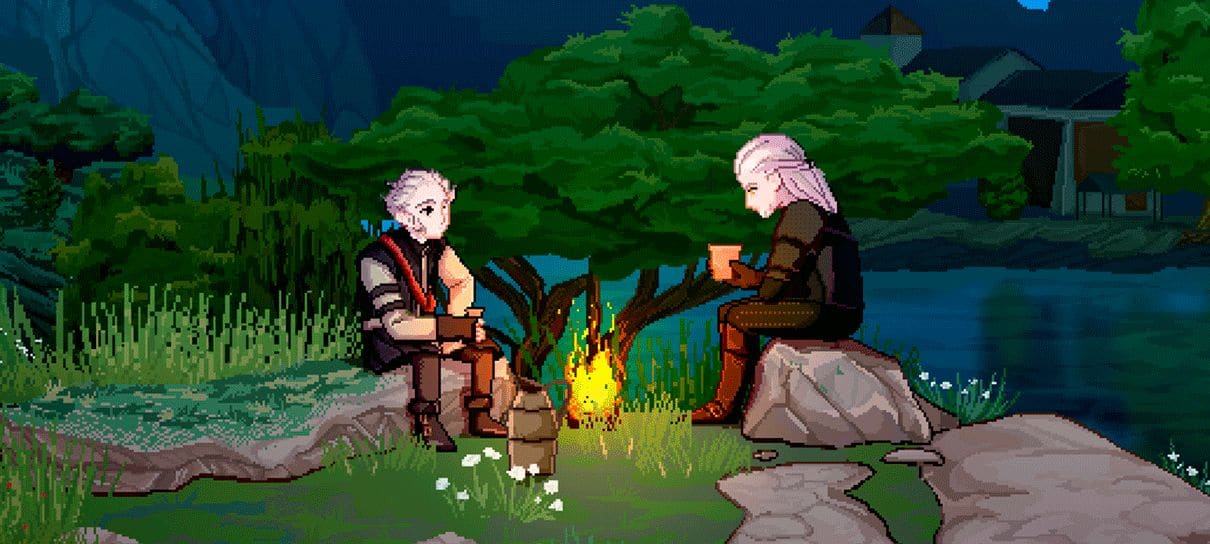 Artista imagina cena icônica de The Witcher 3 em 16-bits