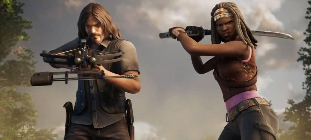 Fortnite anuncia skins de The Walking Dead e Master Chief