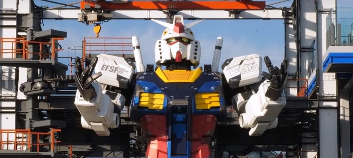 Estátua de Gundam em tamanho real e com movimentos é revelada oficialmente; confira