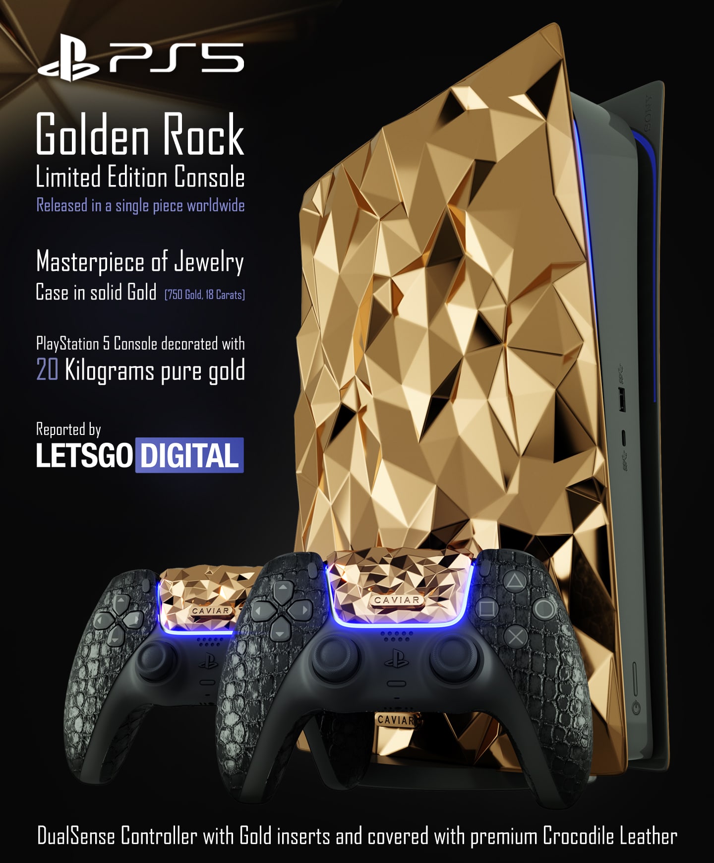 PlayStation 5 de ouro tem preço anunciado e custa MILHÕES - NerdBunker