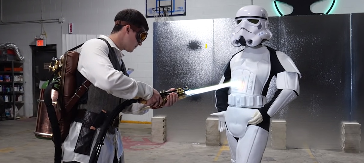 Esse é o mais próximo que chegamos de um sabre de luz de verdade