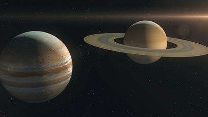Jupiter e Saturno protagonizam fenômeno raro que não acontece desde o século XVII