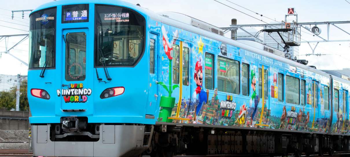 Japão ganha trem temático de Super Nintendo World