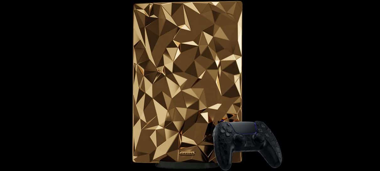 PlayStation 5 (PS5) ganha versão feita em ouro 18 quilates por US$ 500 mil