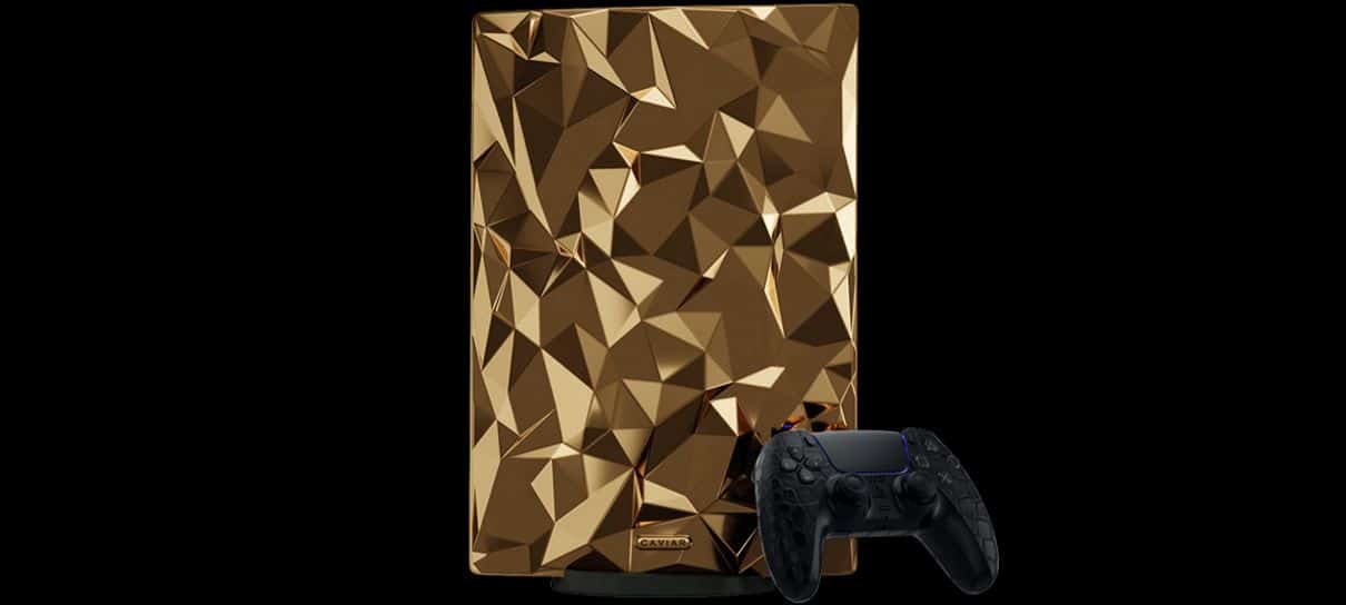 PlayStation 5 de ouro tem preço anunciado e custa MILHÕES