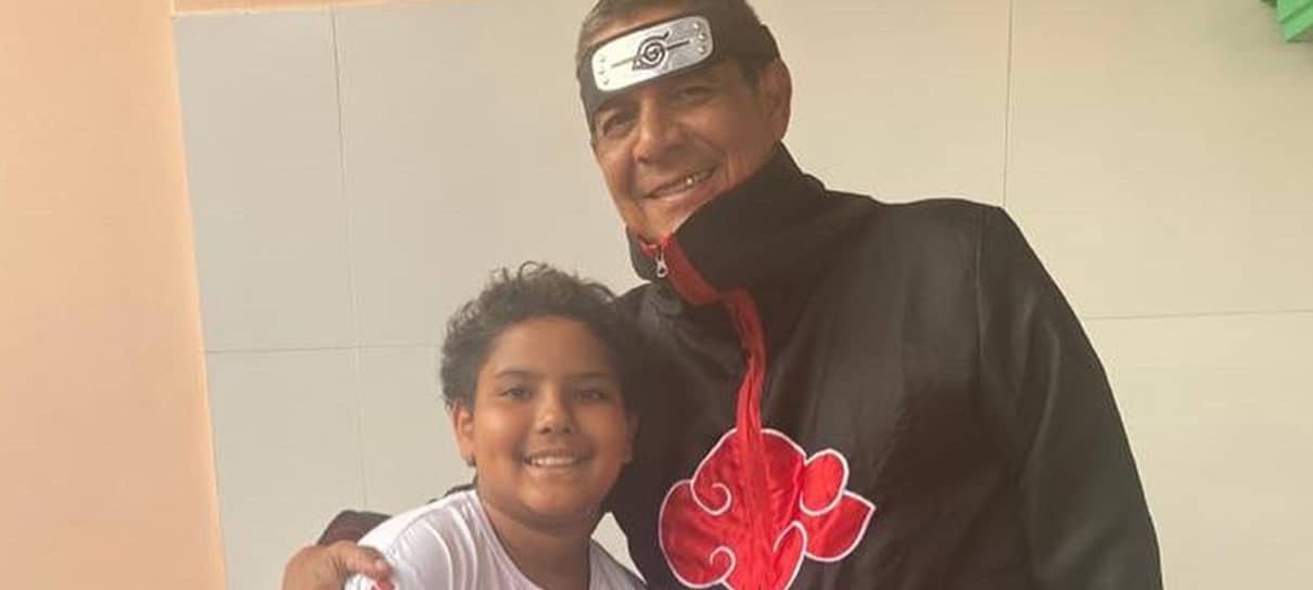 Zeca Pagodinho posta foto usando roupa de personagem de Naruto