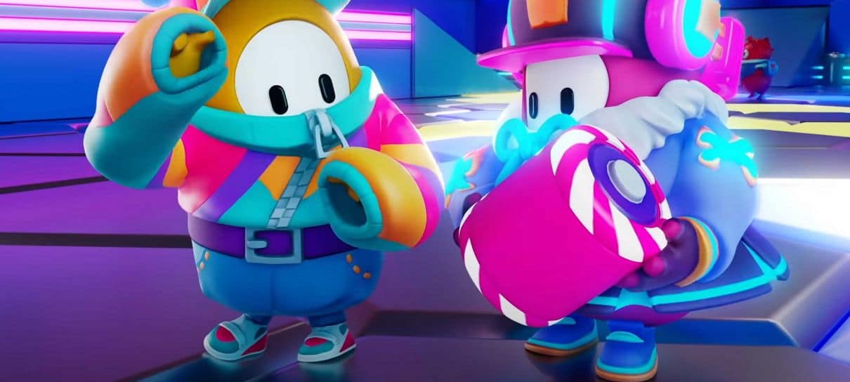 Fall Guys divulga vídeo de nova fase em equipe que envolve discoteca e baterias