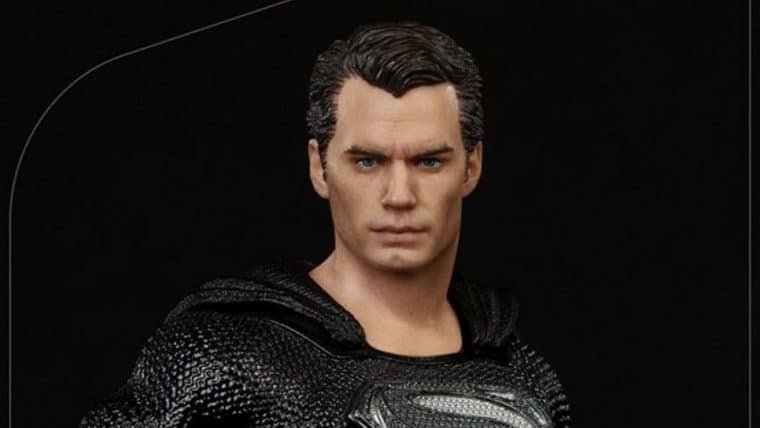 Iron Studios lança colecionável do Superman com o uniforme preto do Snyder Cut