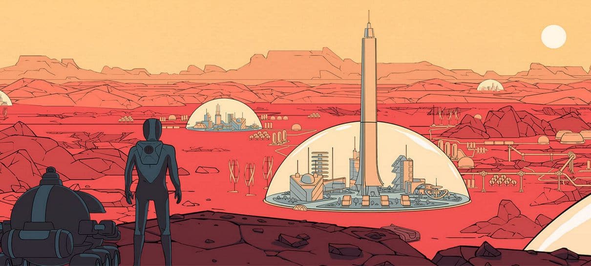 Surviving Mars, simulador de construção de cidades em Marte, está gratuito para PC