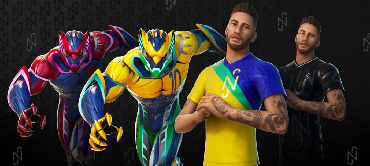 Epic Games revela visual das quatro skins de Neymar em Fortnite