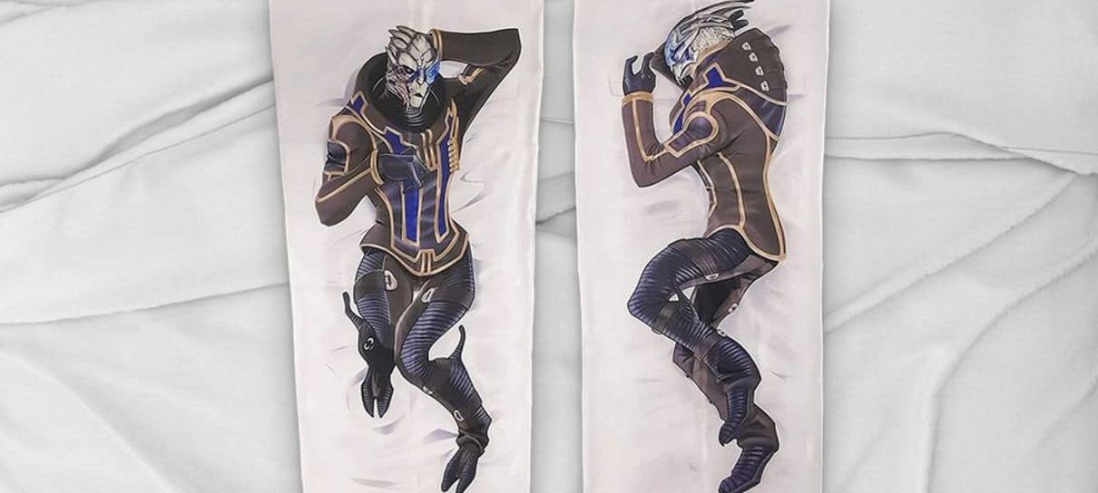 Loja oficial da BioWare anuncia travesseiro de corpo do Garrus, de Mass Effect