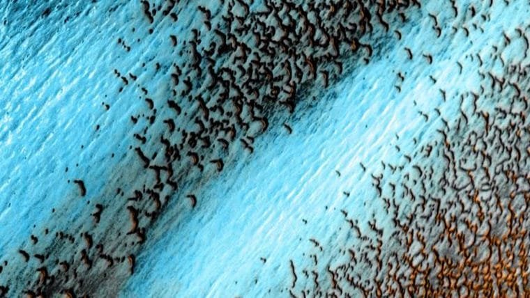 NASA compartilha mais uma foto das dunas de Marte