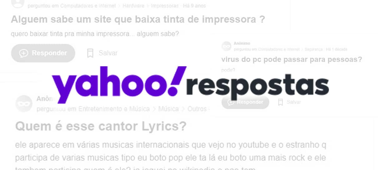 Veja algumas pérolas do Yahoo Respostas