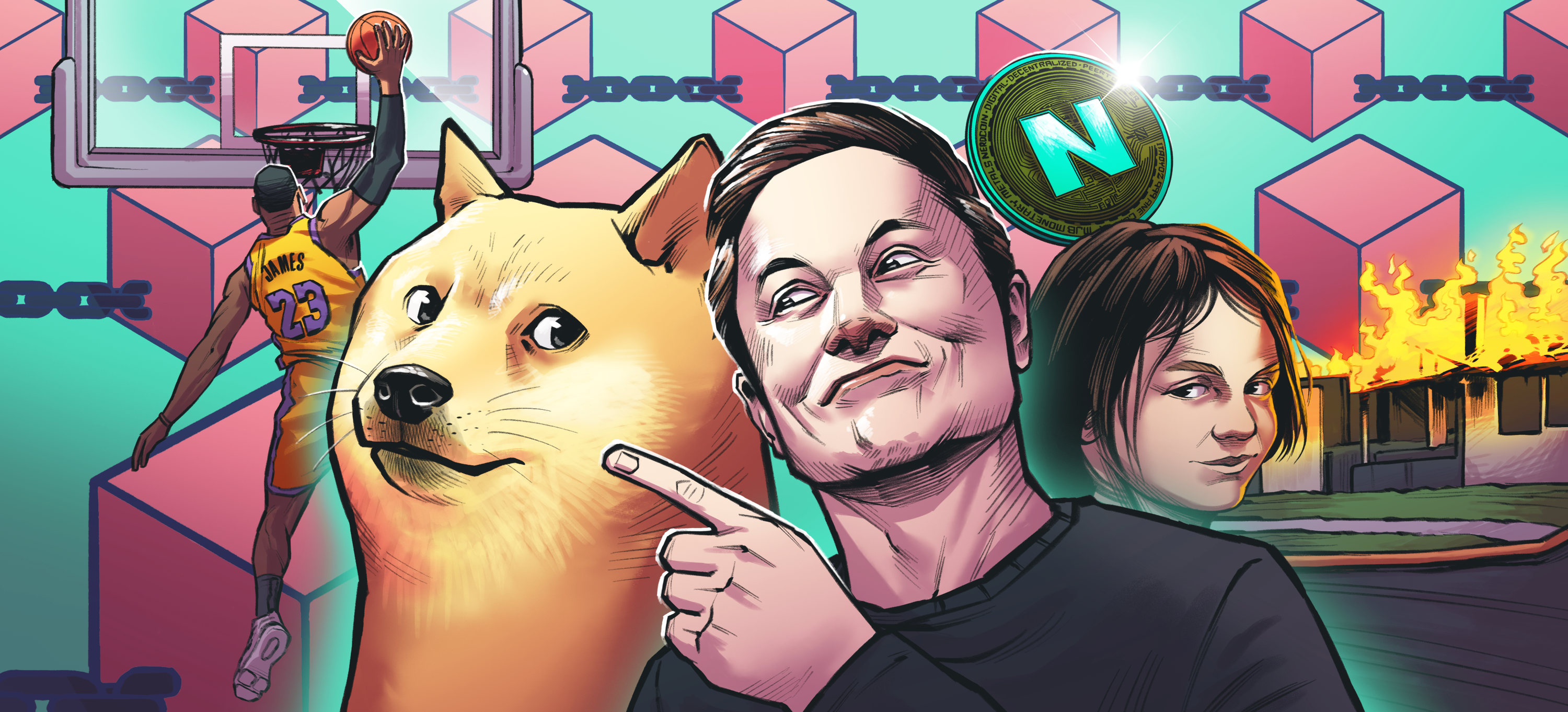 Capa do episódio Blockchain, NFT e a Criptomoeda do meme