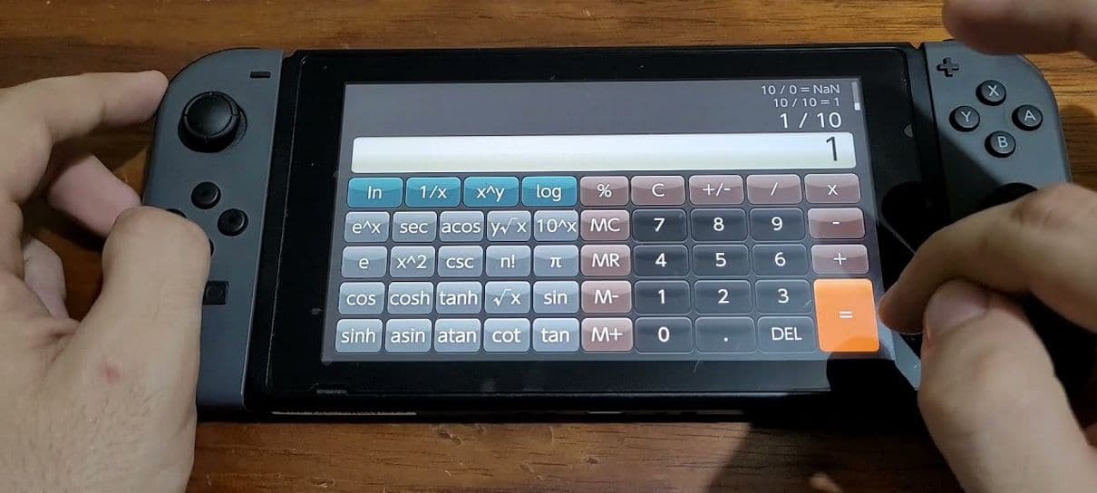 Aplicativo de calculadora chega ao Nintendo Switch por R$ 50
