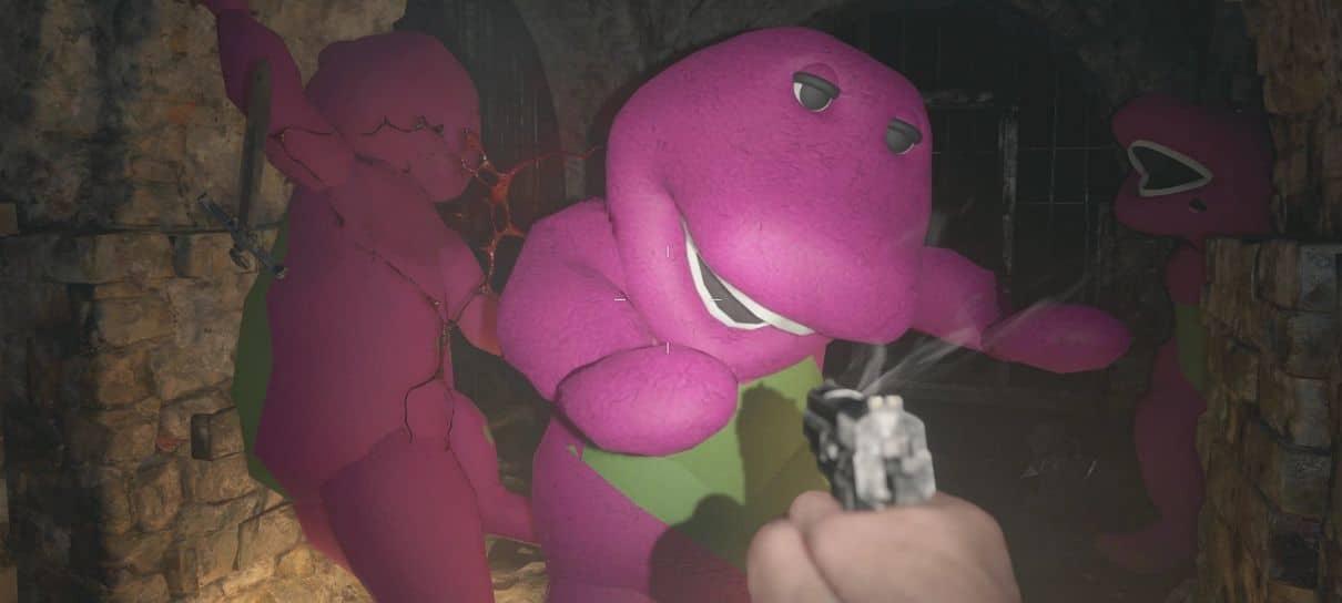 Demo de Resident Evil Village ganha mod que substitui inimigos pelo Barney