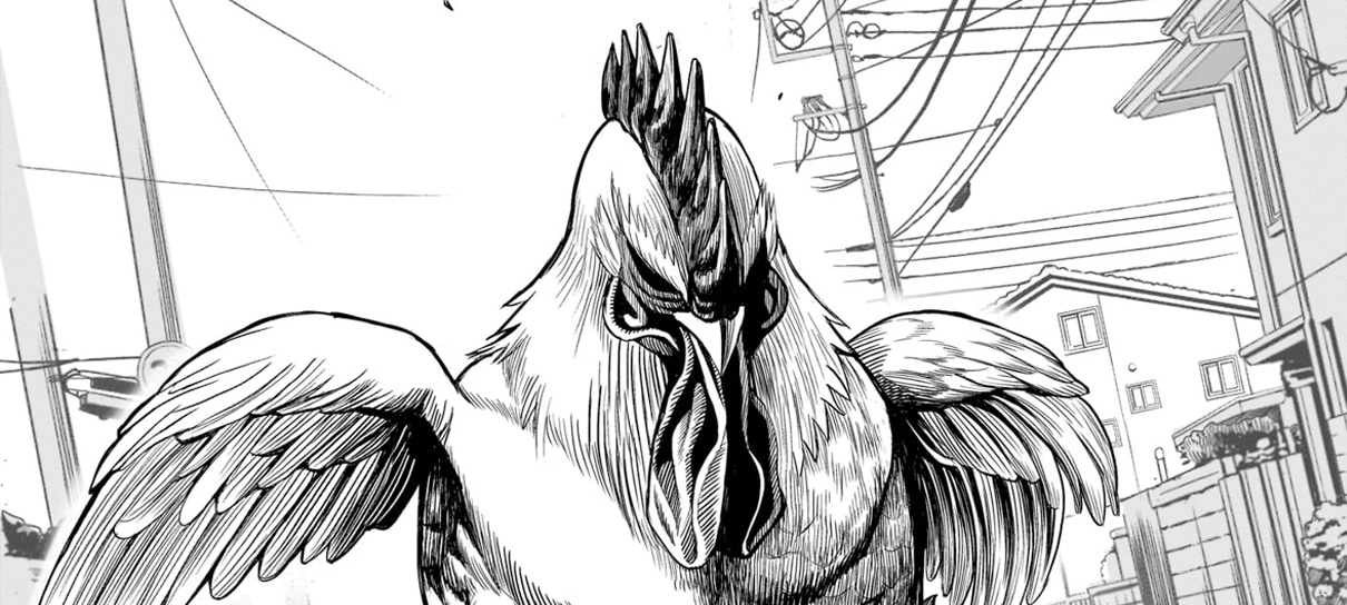 Rooster Fighter, mangá do galo caçador de kaijus, será publicado no Brasil