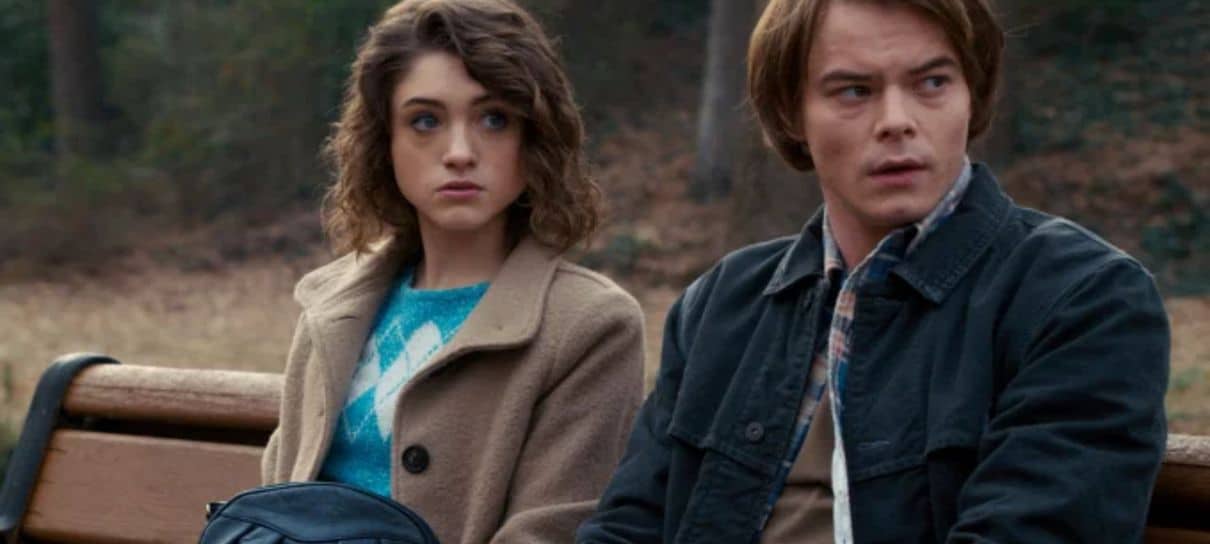 Fotos dos bastidores de Stranger Things mostram atores em um cemitério