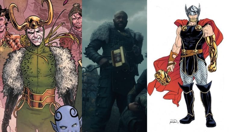 Loki e Thor nas HQs ao lado de DeObia Oparei na série Loki