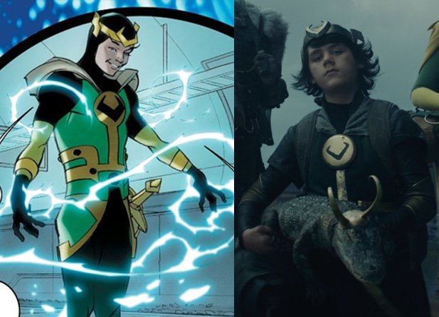 Kid Loki nas HQs e Jack Veal na série do Loki