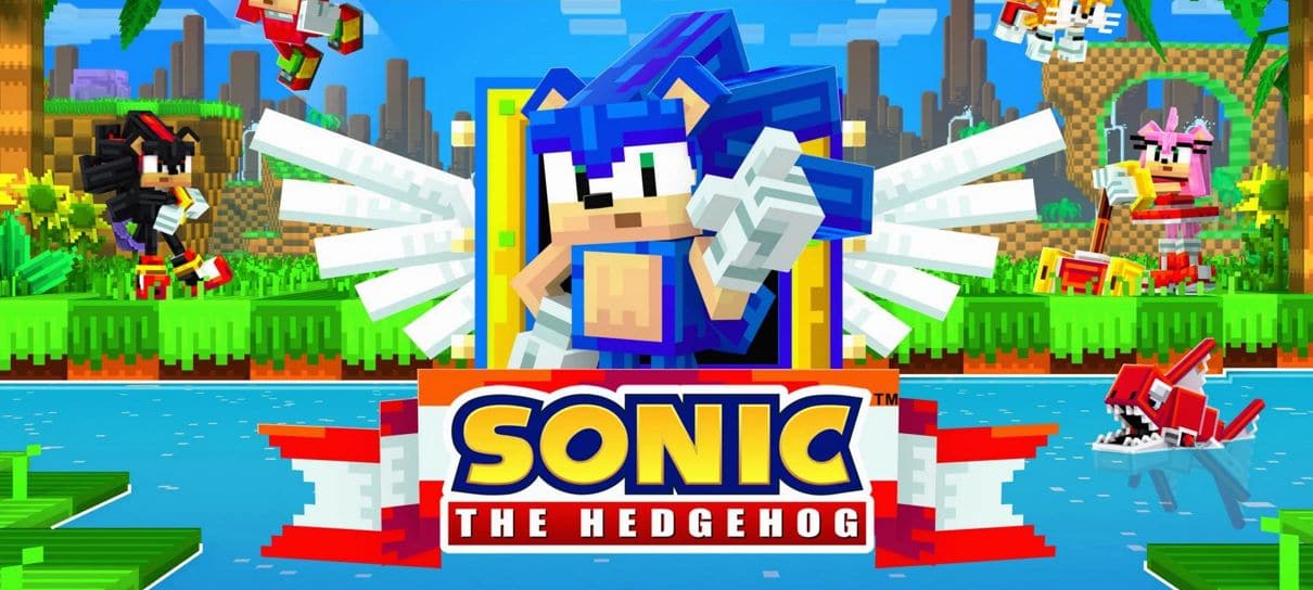 Minecraft recebe expansão do Sonic com personagens e fases
