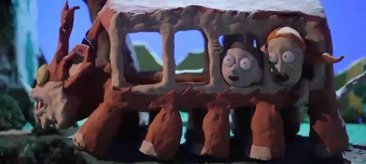 Rick and Morty encontra Meu Amigo Totoro em vídeo especial