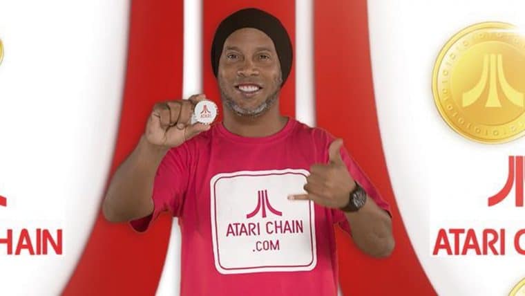 Rolê aleatório: Ronaldinho Gaúcho promove criptomoeda da Atari