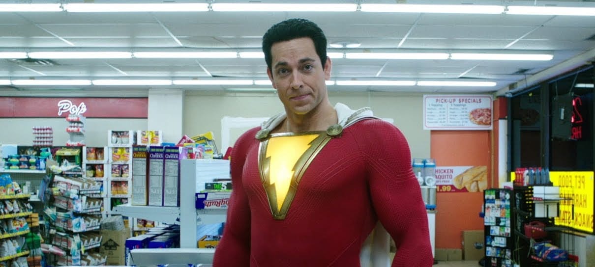 Zachary Levi celebra início das gravações de Shazam! Fury of the Gods