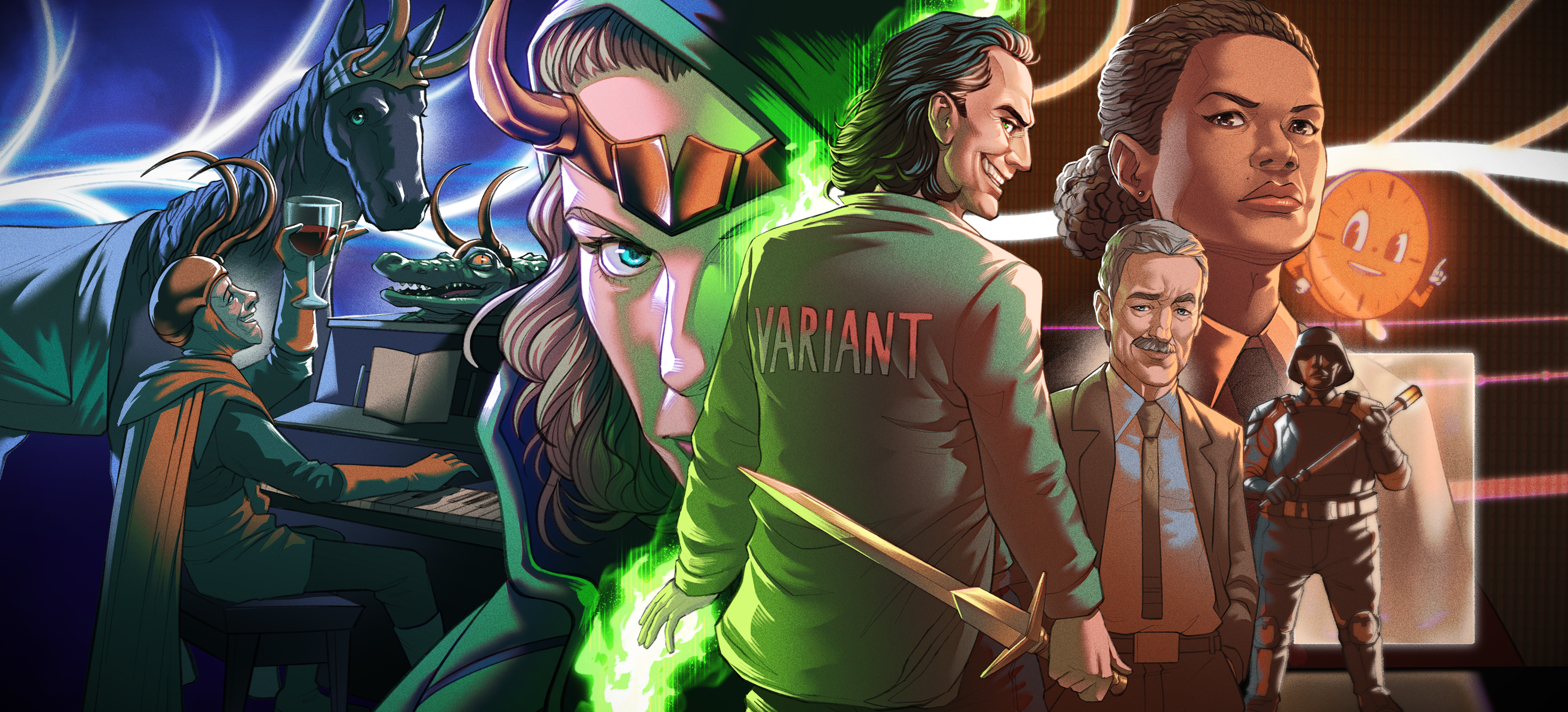 Capa do episódio Loki, Loki jacaré, Loki clássico, Loki arrependido, Loki apaixonado…