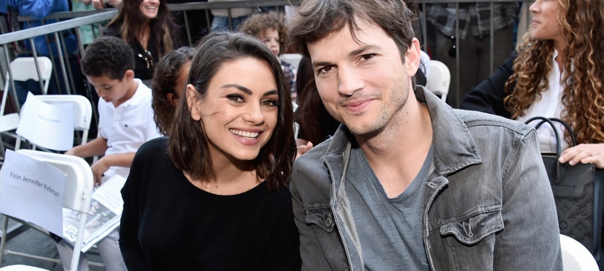 Ashton Kutcher e Mila Kunis só dão banho nos filhos quando veem sujeira e a internet reage