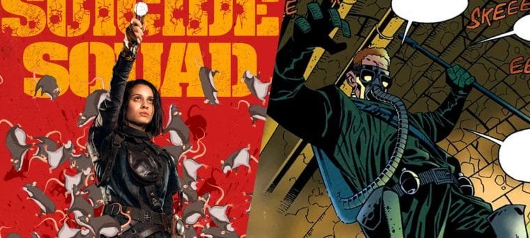 Montagem com Daniela Melchior e Caça-Ratos nas HQs (Divulgação/DC Comics)