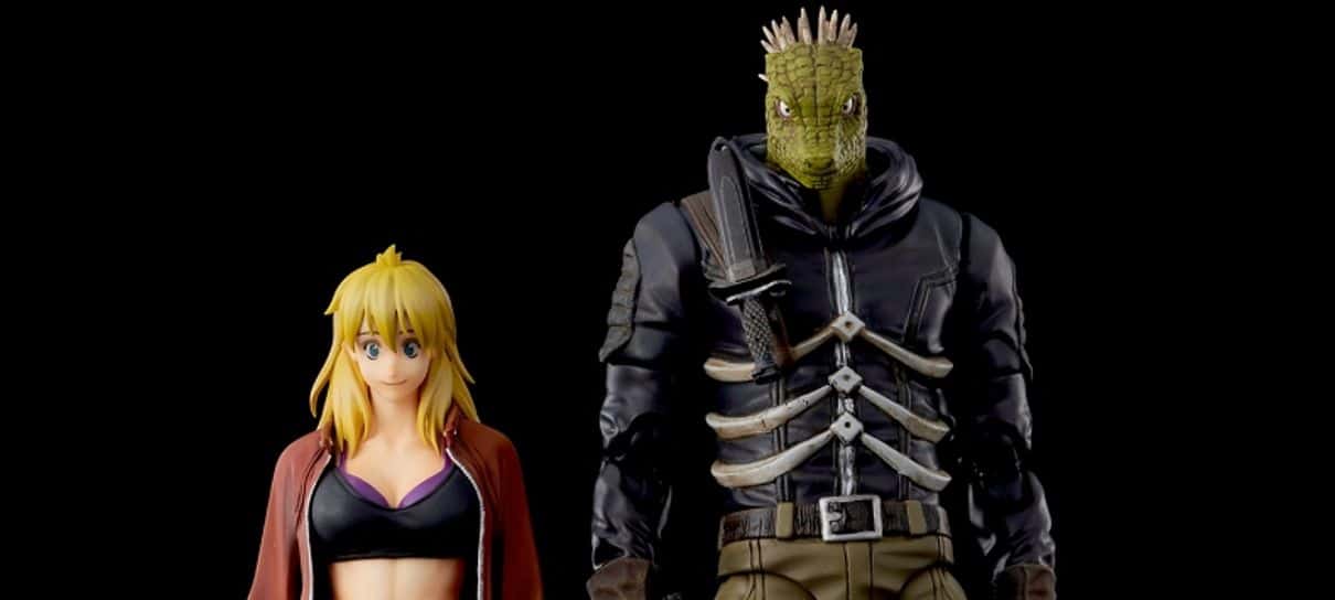 Nikaido e Caiman, de Dorohedoro, ganham figures incríveis