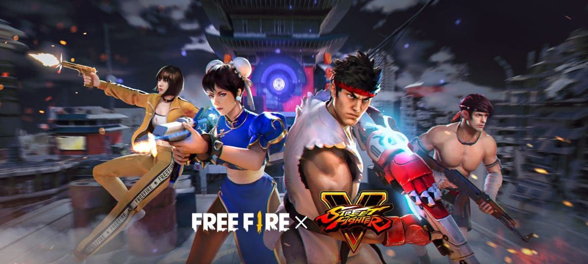 Free Fire recebe conteúdos de Street Fighter
