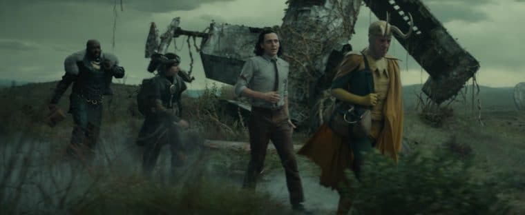 DeObia Oparei, Jack Veal, Tom Hiddleston e Richard E. Grant em Loki (Divulgação/Marvel)