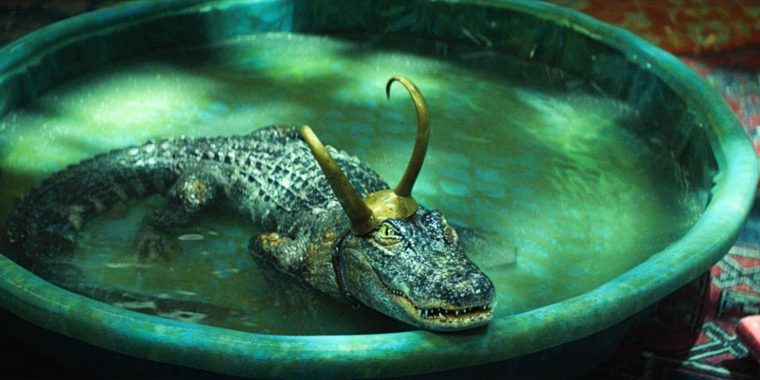 O Loki Jacaré da série do Disney+ (Divulgação/Marvel)